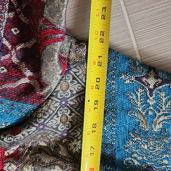 E L C C Geometric Jacquard Blazer Size L - Picture 12 of 17